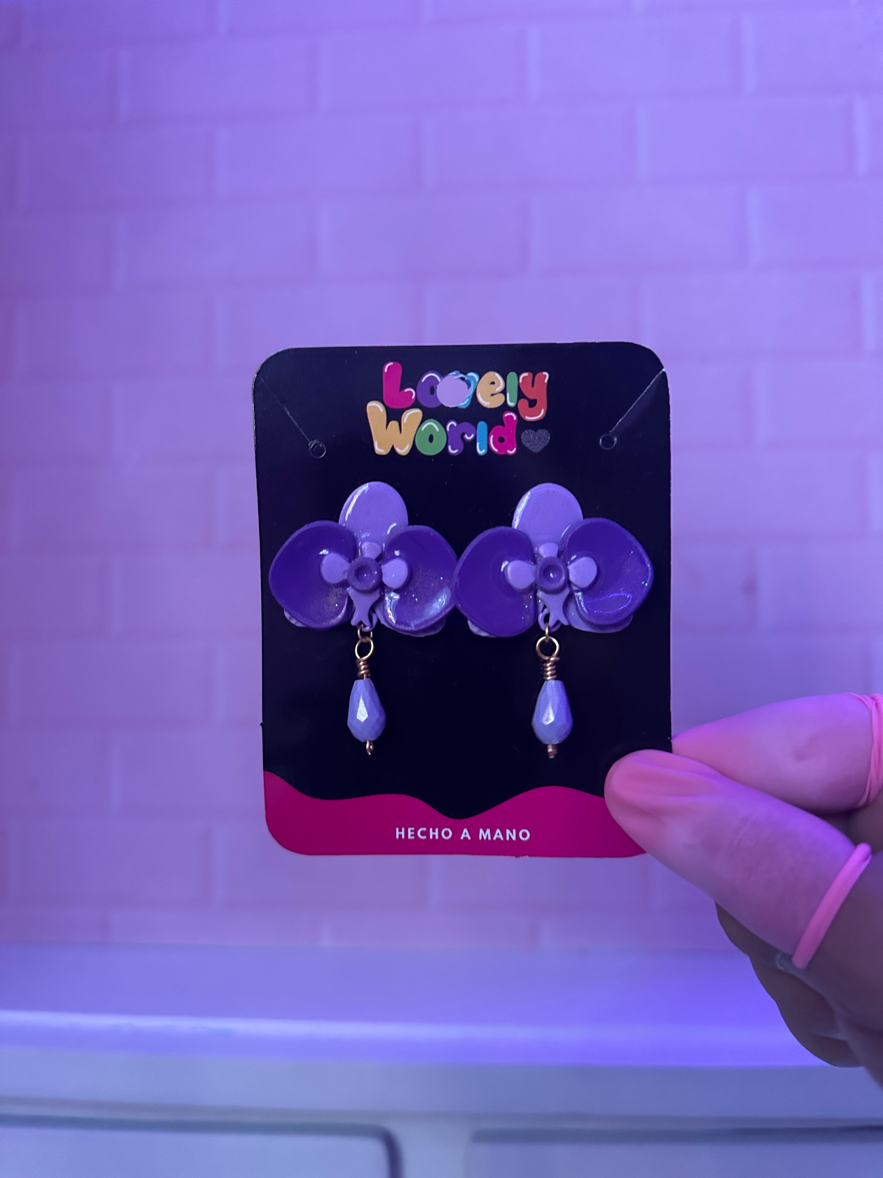 ✨Aretes Orquídea Perla ✨