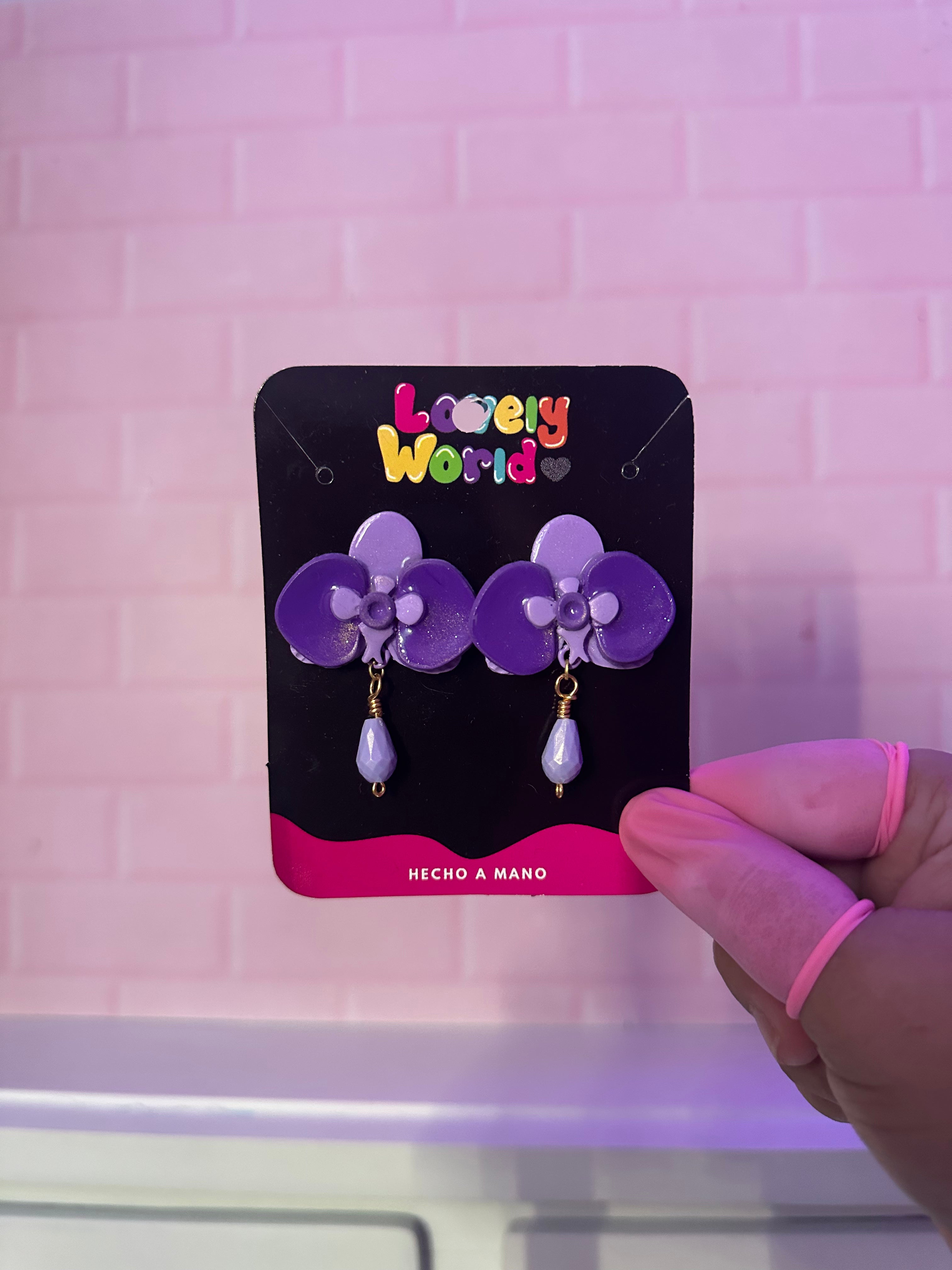 ✨Aretes Orquídea Perla ✨