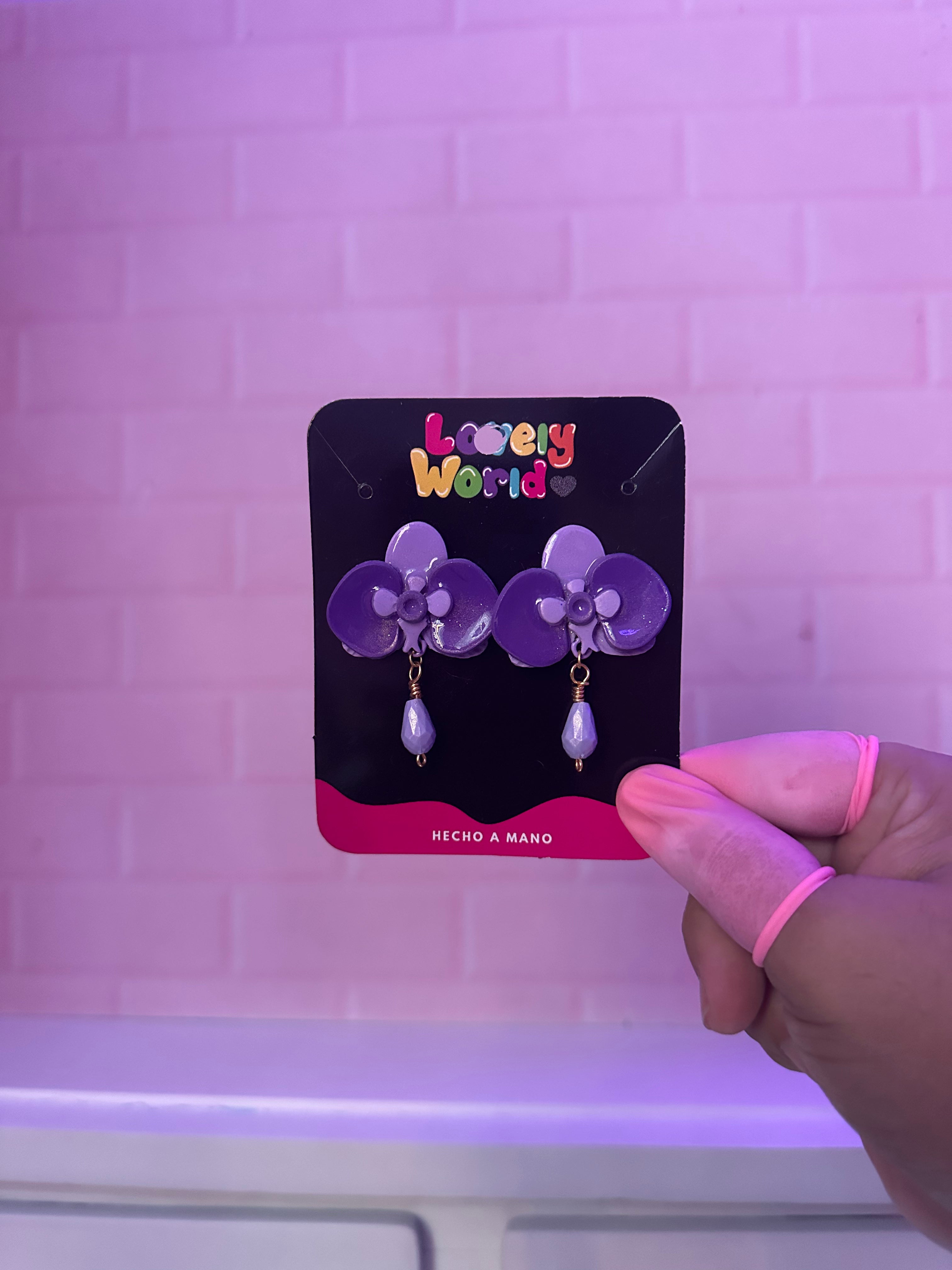 ✨Aretes Orquídea Perla ✨