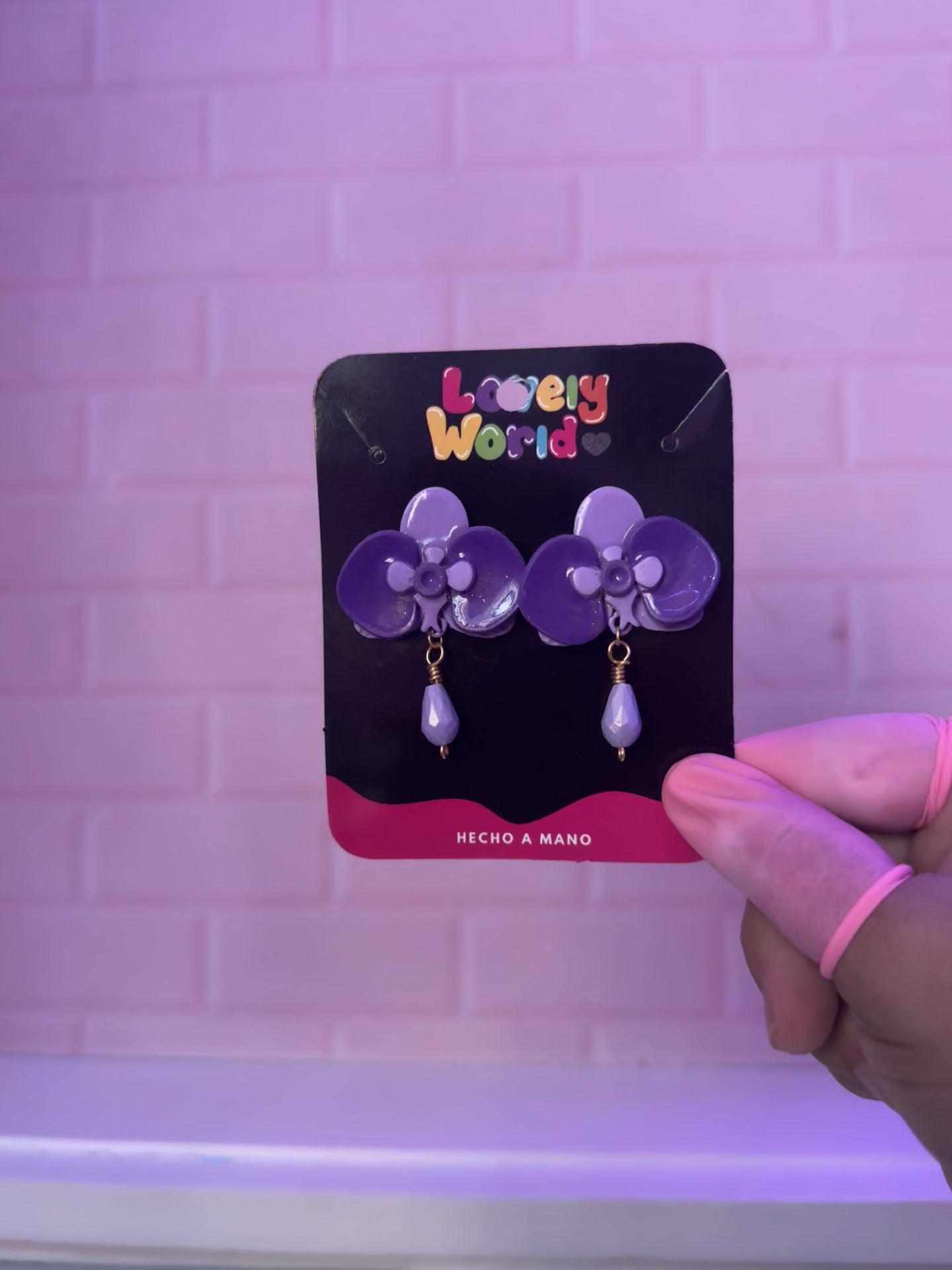 ✨Aretes Orquídea Perla ✨