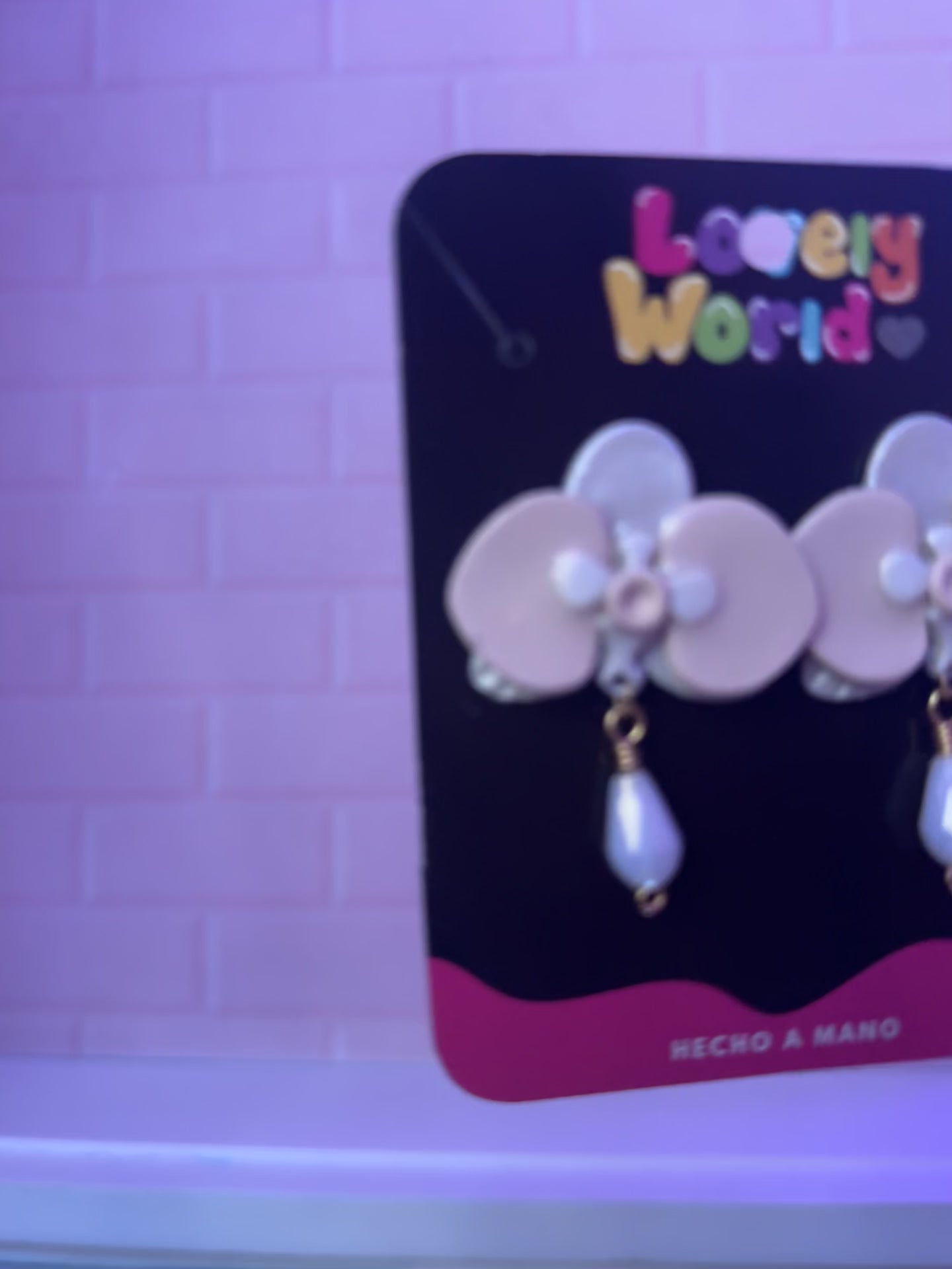 ✨Aretes Orquídea Perla ✨